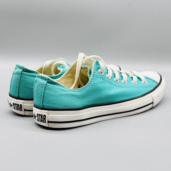 Converse Shoes Womens 8 Blue Canvas Chuck Taylor All Star Low Top Casual Sneaker - Picture 8 of 11